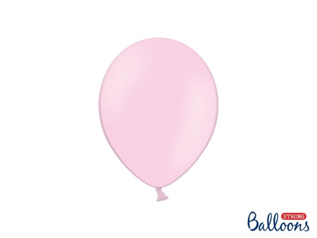 Balónek pastelový, světle růžový, 23 cm - 1 ks