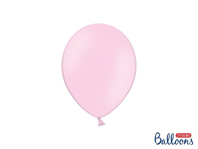 Balónek pastelový, světle růžový, 23 cm (zn. StrongBallons) - 1 ks