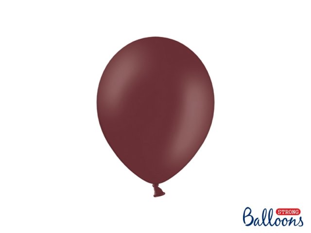 Balónek pastelový, bordó, 23 cm (zn. StrongBalloons)