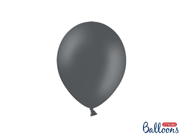 Balónek pastelový, šedý, 23 cm - 1 ks