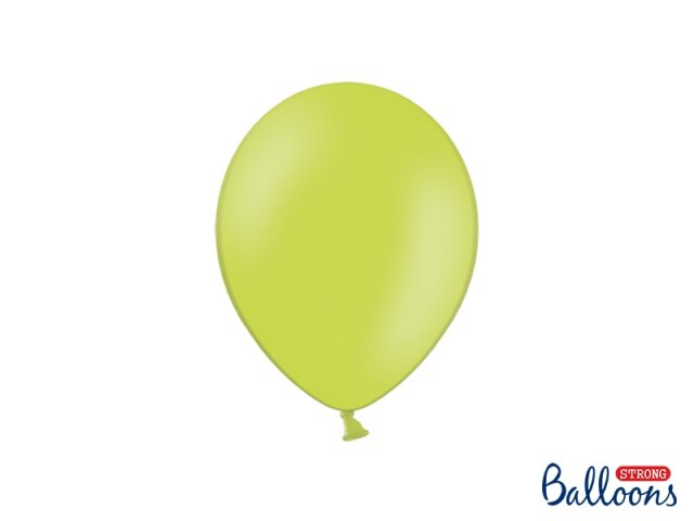 Balónek pastelový, limetkový, 23 cm (zn. StrongBalloons) - 1 ks