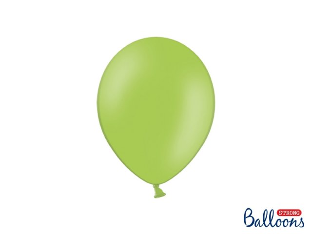 Balónek pastelový, světle zelený, 23 cm (zn. StrongBalloons) - 1 ks