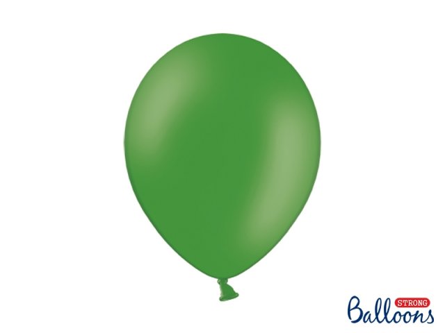 Balónek pastelový, tmavě zelený, 30 cm (zn. StrongBalloons) - 1 ks