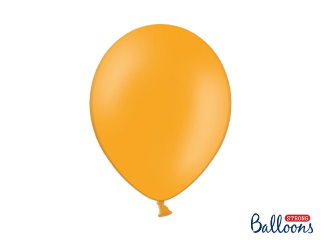 Balónek pastelový, oranžový, 30 cm (zn. StrongBalloons) - 1 ks