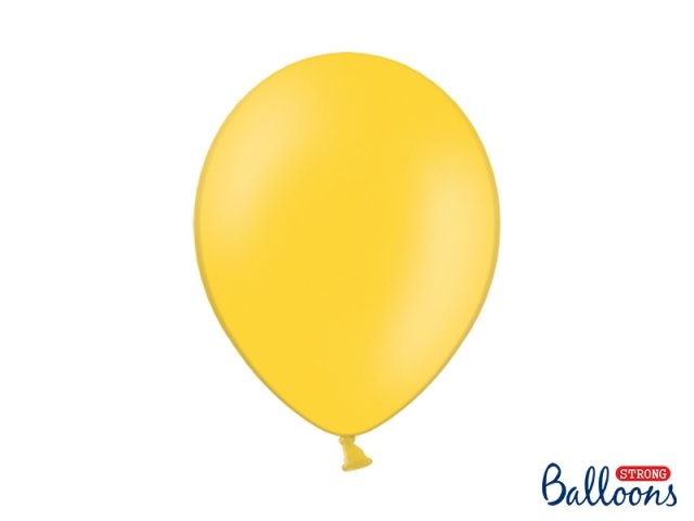 Balónek pastelový, medově žlutý, 30 cm (zn. StrongBalloons) - 1 ks