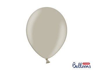 Balónek pastelový, šedý, 30 cm - 1 ks