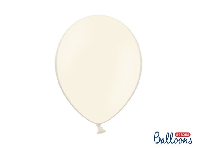 Balónek pastelový, světlý krémový, 30 cm - 1 ks