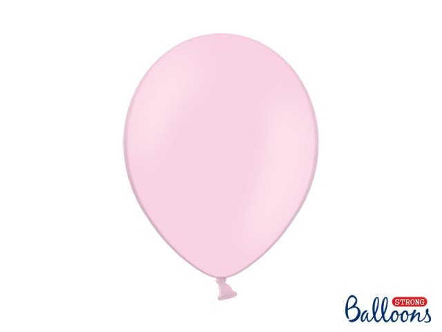 Balónek pastelový, světle růžový, 30 cm - 1 ks