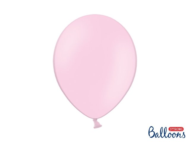 Balónek pastelový, světle růžový, 30 cm (zn. StrongBalloons) - 1 ks