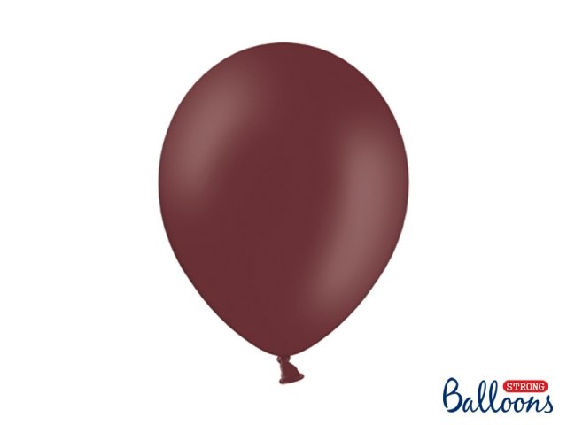 Balónek pastelový, bordó, 30 cm (zn. StrongBalloons)