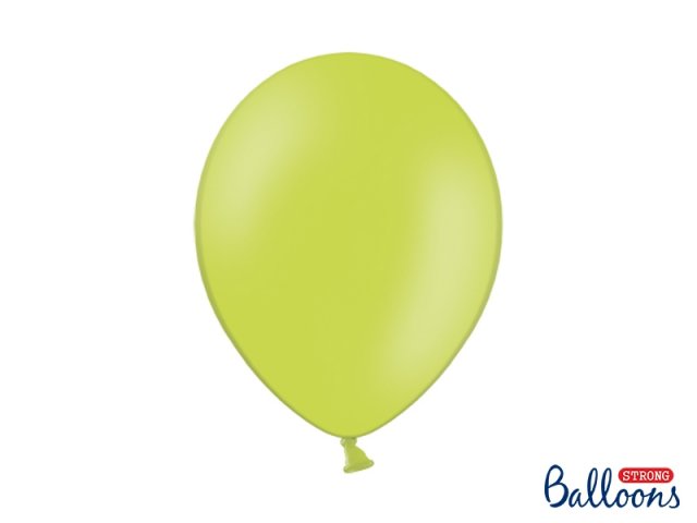Balónek pastelový, limetkový, 30 cm (zn. StrongBalloons) - 1 ks