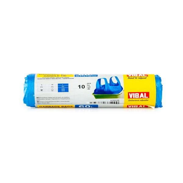 Sáček do koše VIBAL, HDPE, 60l/15ks