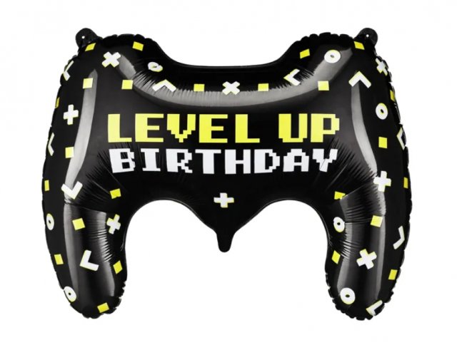 PartyDeco fóliový balónek Gamepad, 75x52 cm