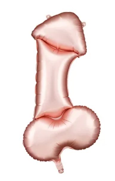 Fóliový balónek Penis, 55,5x112 cm