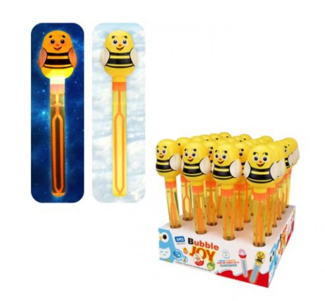 Bublifuk VČELA, svítící, 70 ml, 27.5 cm (zn. WIKY)