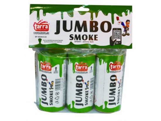 DÝMOVNICE - JUMBO SMOKE - ZELENÁ - 3ks - 16/3 trhací pojistka (zn. TARRA)