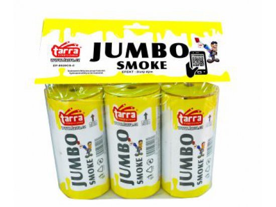 DÝMOVNICE - JUMBO SMOKE - ŽLUTÁ - 3ks - 16/3 trhací pojistka (zn. TARRA)