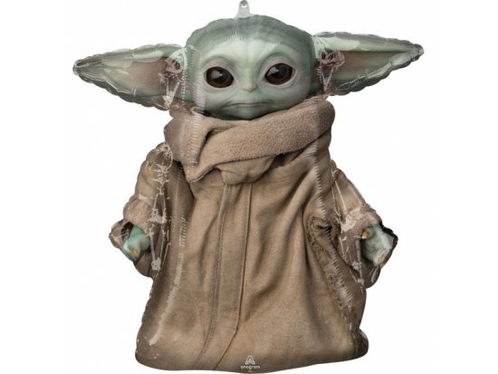 Baby Yoda / Grogu - Star Wars, fóliový balónek, 66cm x 58cm