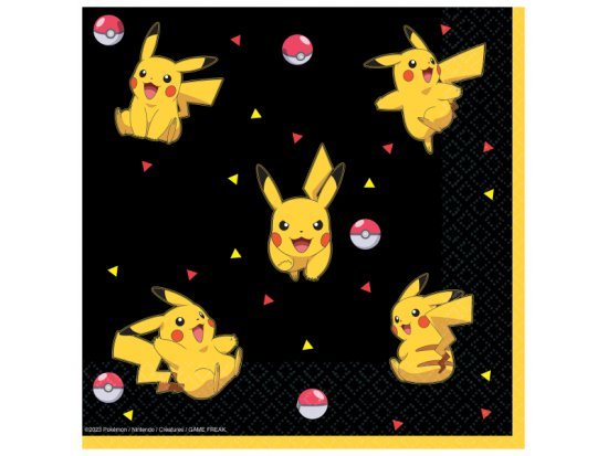 Ubrousky papírové - Pokemon, 33 x 33 cm, set 16ks