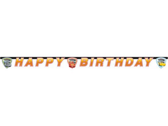 Závěsný banner Happy Birthday - Auta 3, Disney