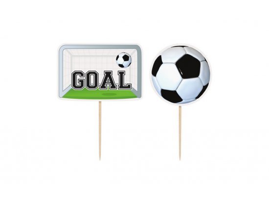 Dortová ozdoba "3D fotbal", set 6ks (zn. UNIQUE)