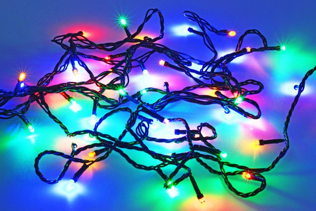 Venkovní vánoční LED osvětlení - Barevné 50 LED