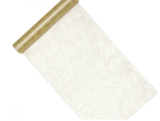 Dekorační síť, zlatá (zn. PartyDeco)