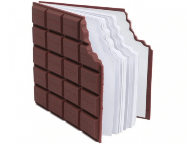 Poznámkový blok - Nakousnutá čokoláda