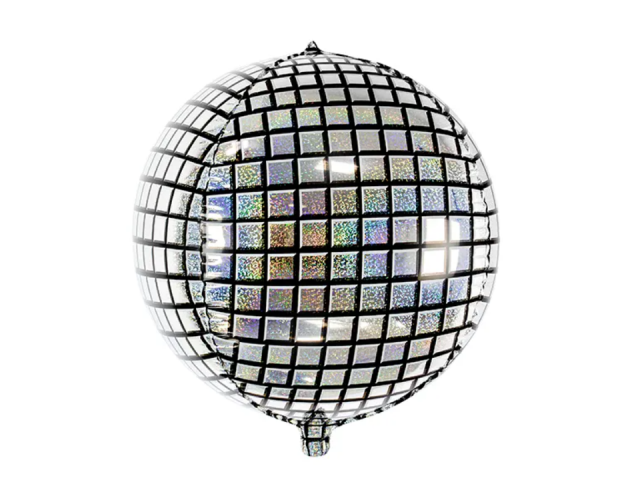 Fóliový balónek DISCO koule, 40cm (zn. PartyDeco)