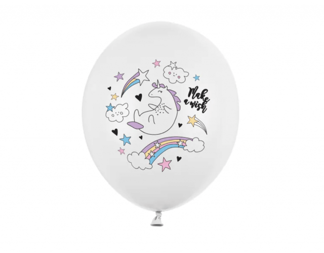 Latexový balónek Unicorn Jednorožec, pastelový, 30cm (zn. PartyDeco) - 1 ks