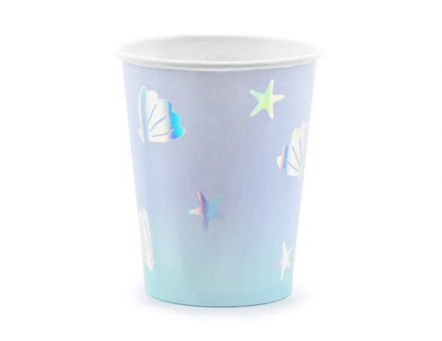Papírové kelímky Mořský svět, 220ml, set 6ks (zn. PartyDeco)
