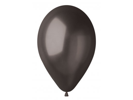 GEMAR latexový balónek, metalický, černá barva GM120-065, velikost 30cm ZIP BAG (50ks/bal) - Balónek 30cm černá ZIP BAG (50ks/bal)