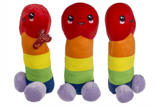 Plyšový Pindík Rainbow 30 cm - Duhová zábava pro každou příležitost (zn. OutOfTheBlue)
