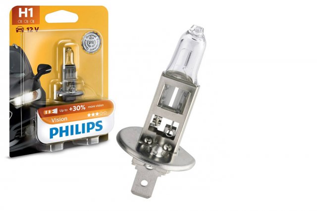 Autožárovka Philips Vision 12258PRB1 H1 P14.5s, 12V, 55W s homologací