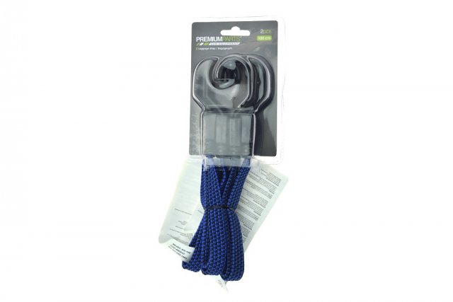 Elastické popruhy k upevnění zavazadel, délka 100cm, modrá barva, set 2ks (zn. PremiumParts)