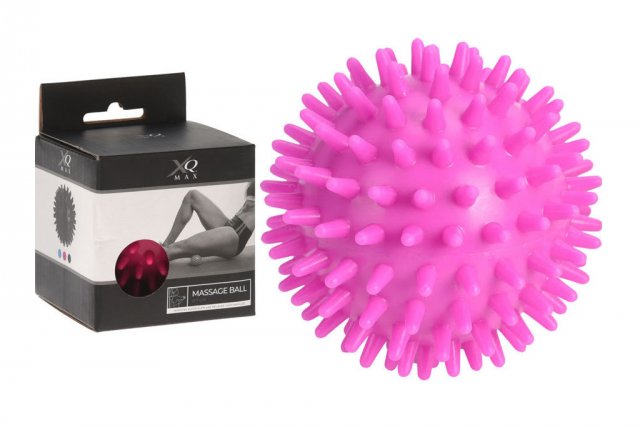 Masážní míček Hedgehog ježek 7cm, růžová barva (zn. XQ MAX)