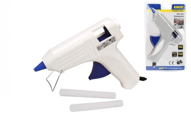 Tavná lepicí pistole 230V/40W pro různé materiály - 11mm lepicí tyčinky (zn. KINZO)