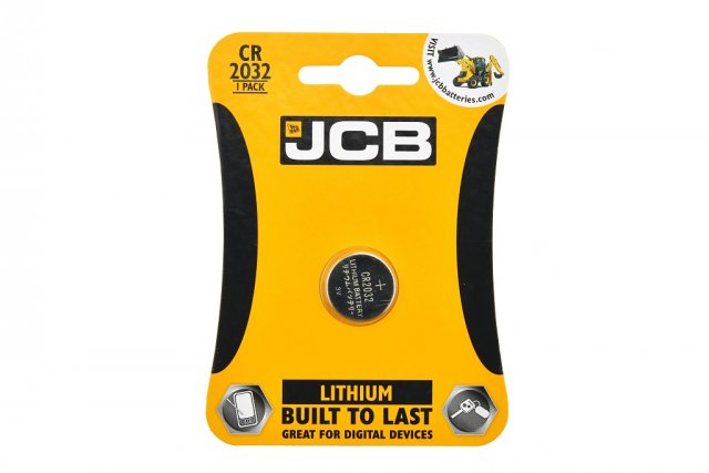 JCB knoflíková lithiová baterie CR2032, blistr 1ks