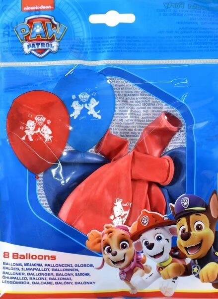Latexové balónky Paw Patrol / Tlapková Patrola, velikost 28 cm, set 8ks (zn. Procos)