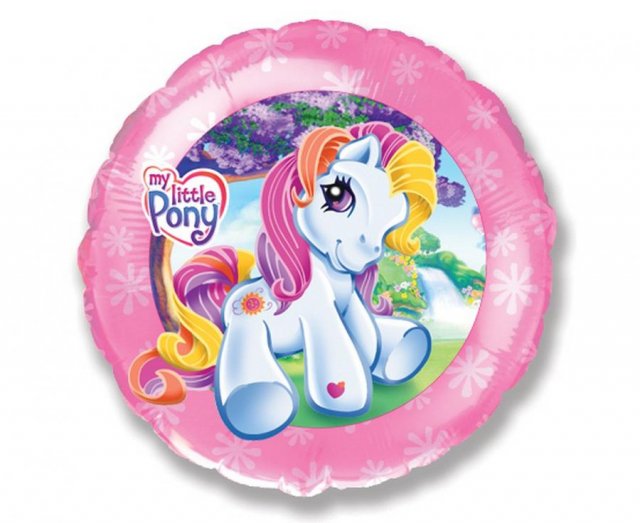 Fóliový balónek My Little Pony - Poníci, kruh, 43cm (zn. FlexMetal)