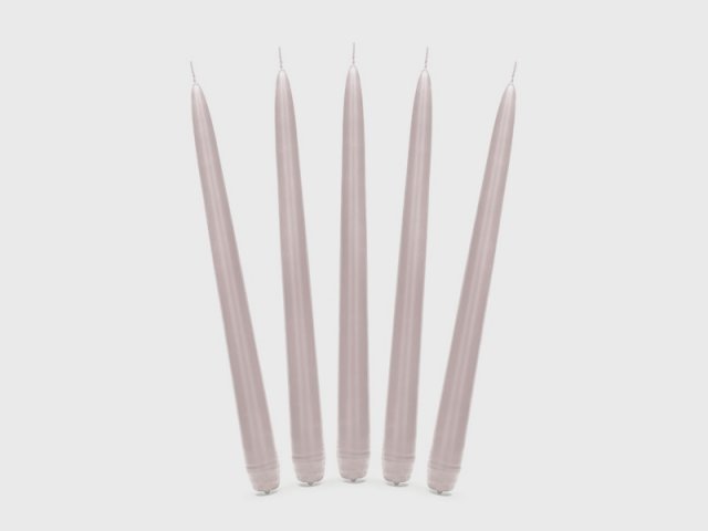 Svíčka kónická, krémová, délka 24cm, 1ks (zn. PartyDeco)