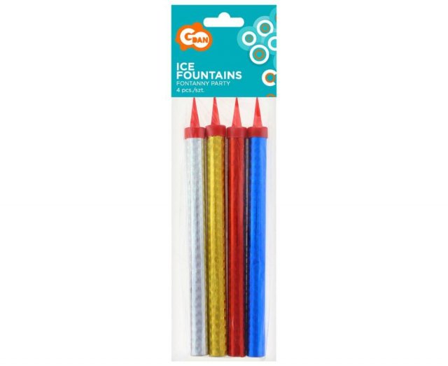 Dortové fontány, délka 18 cm, set 4ks (zn. Godan)