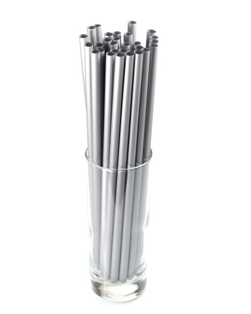 FAMILY JUMBO brčka 8x255mm stříbrná 50ks (znovu použitelná)