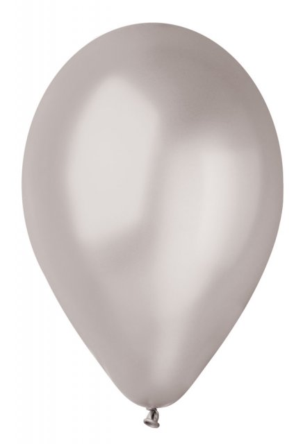 OB balónky GM90 - 10 balónků stříbrné