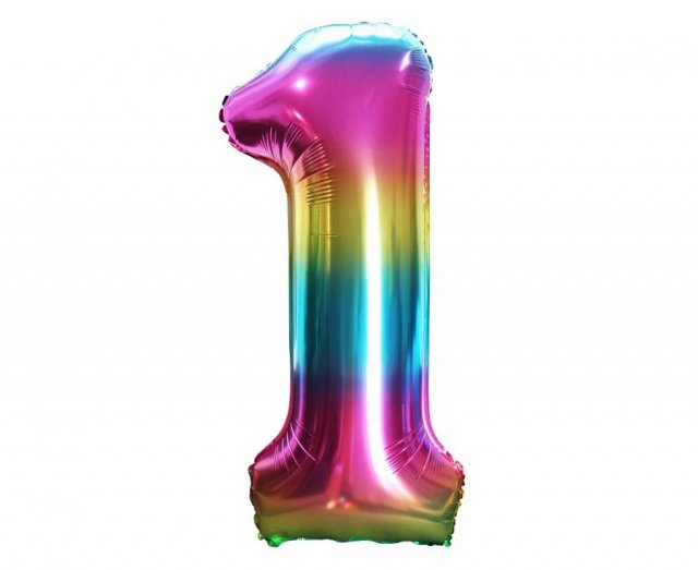Číslice duhová 1 (85cm)