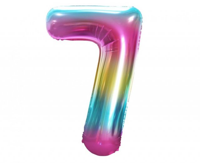 Číslice duhová 7 (85cm)