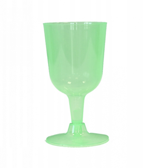 Plastové skleničky na víno, 160ml x 4ks, zelené