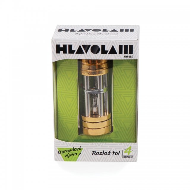 Kovový hlavolam – Ampule