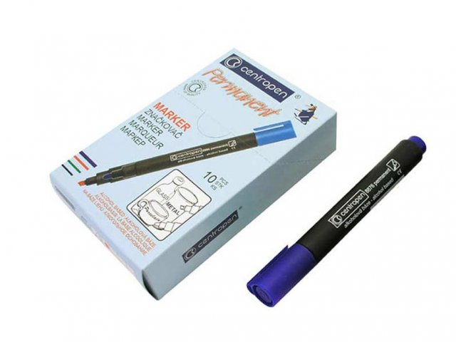 Popisovač modrý Centropen