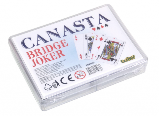 Karty Canasta - plast. krabička